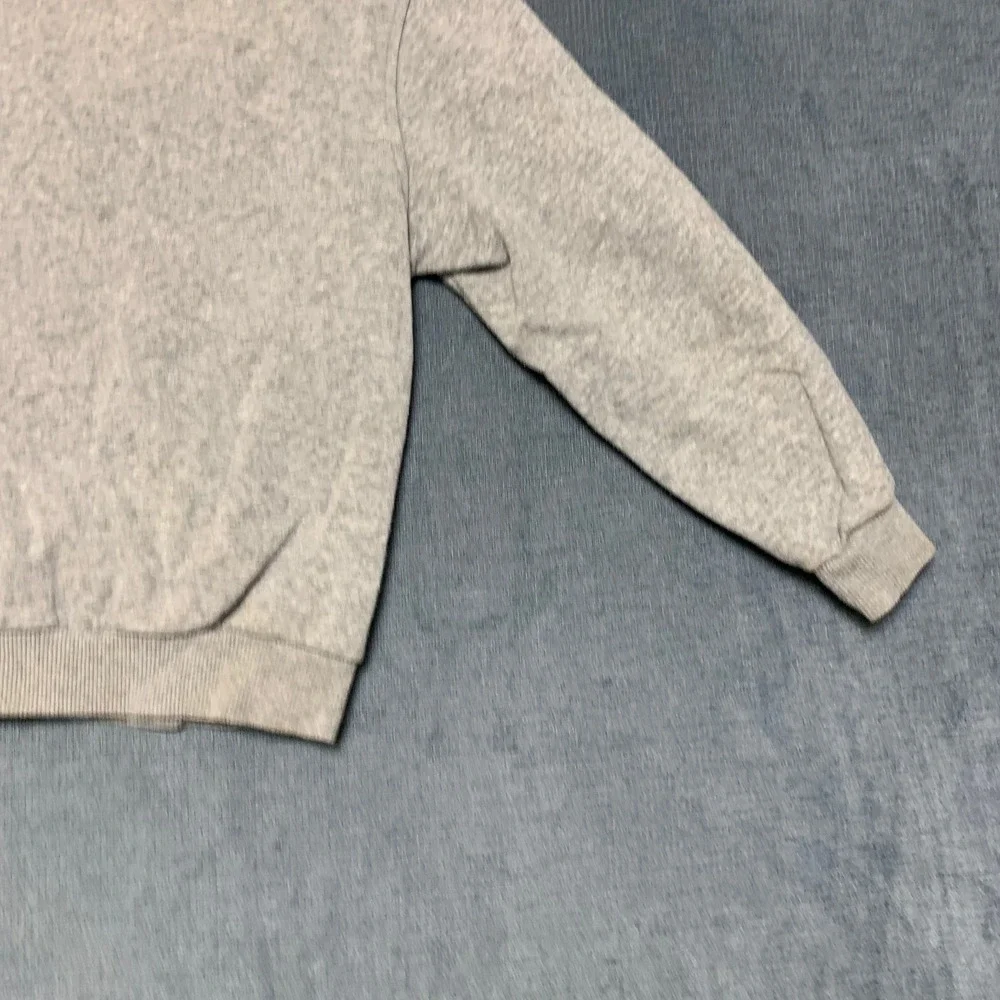 Nike Hoodie Kids Small Gray Swoosh Logo Kangaroo‎ Pocket Long Sleeve Pullover